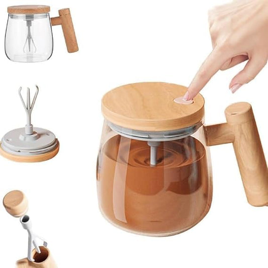Self-Stirring Mug | Effortless Mixing for Coffee, Milk & More (400 ML)