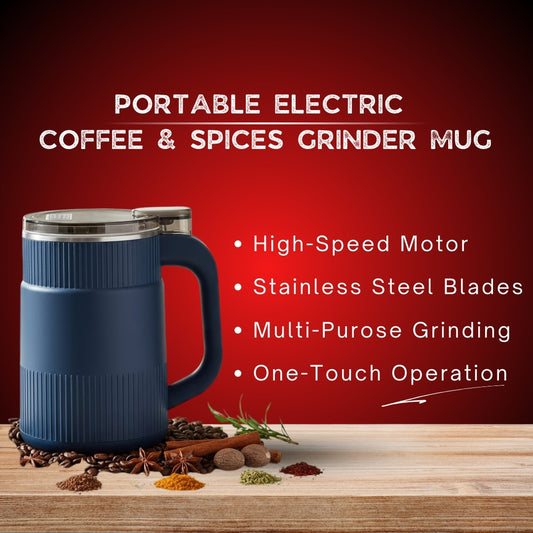 Portable Electric Coffee Grinder Mug™ | Spice & Herb Grinder