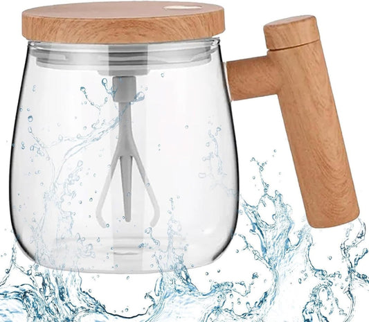 Self-Stirring Mug | Effortless Mixing for Coffee, Milk & More (400 ML)