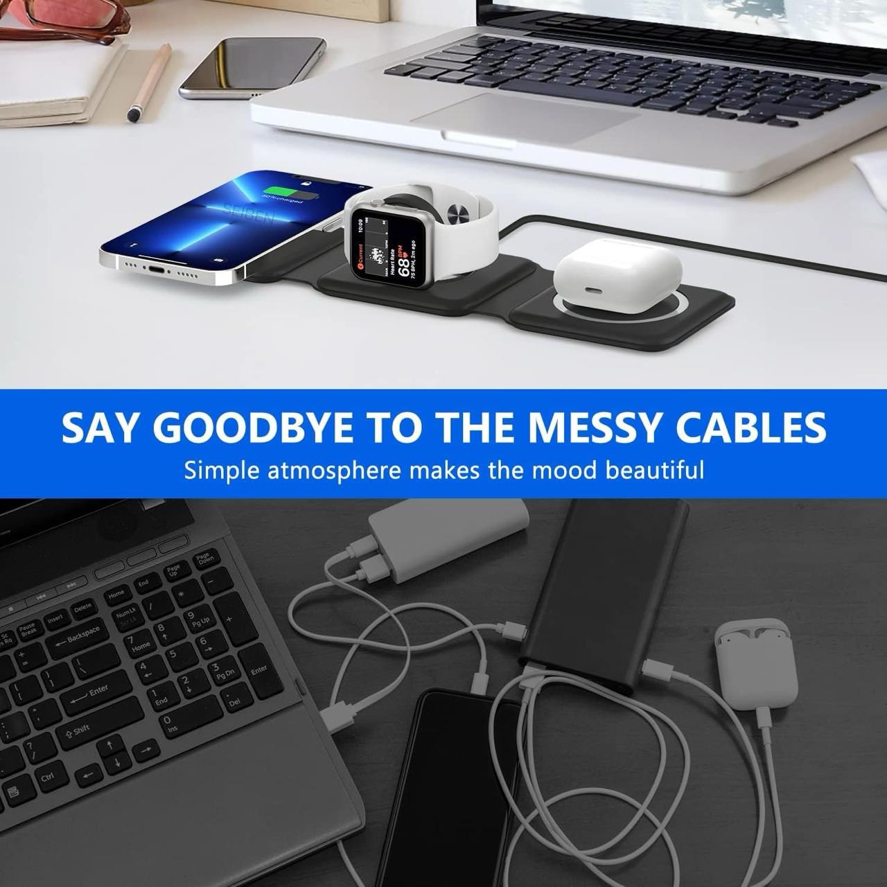 3 in 1 MagSafe Magnetic Foldable Wireless Charger™