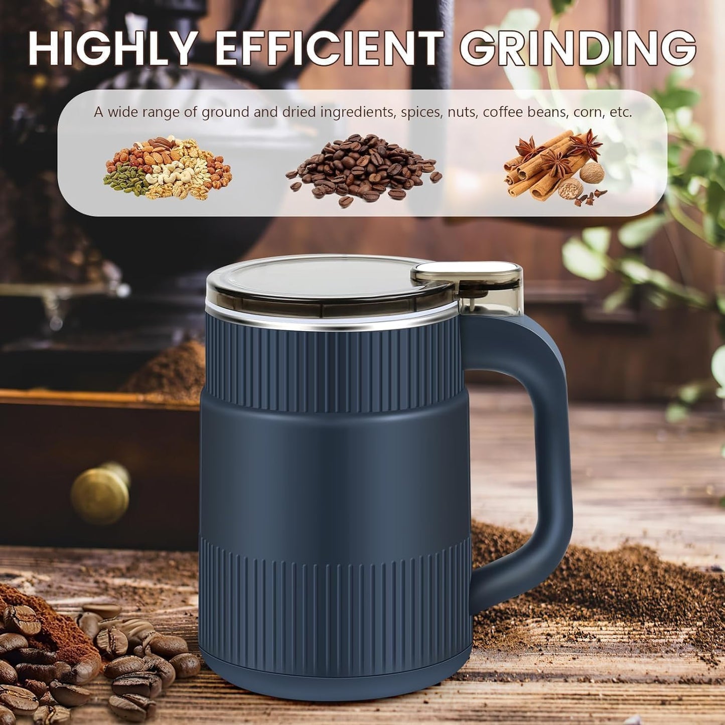 Spice Grinder Portable with Handle